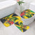 Personalized Jamaica Crocodile Bathroom Set Tropical Flowers Grunge Flag - Wonder Print Shop