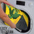 Personalized Jamaica Crocodile Bathroom Set Tropical Flowers Grunge Flag - Wonder Print Shop