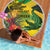 Personalized Jamaica Crocodile Beach Blanket Tropical Flowers Grunge Flag - Wonder Print Shop