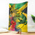 Personalized Jamaica Crocodile Blanket Tropical Flowers Grunge Flag - Wonder Print Shop