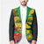 Personalized Jamaica Crocodile Blazer Tropical Flowers Grunge Flag - Wonder Print Shop