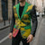 Personalized Jamaica Crocodile Blazer Tropical Flowers Grunge Flag - Wonder Print Shop