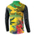 Personalized Jamaica Crocodile Button Sweatshirt Tropical Flowers Grunge Flag - Wonder Print Shop