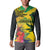 Personalized Jamaica Crocodile Button Sweatshirt Tropical Flowers Grunge Flag - Wonder Print Shop