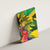 Personalized Jamaica Crocodile Canvas Wall Art Tropical Flowers Grunge Flag - Wonder Print Shop