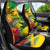 Personalized Jamaica Crocodile Car Seat Cover Tropical Flowers Grunge Flag - Wonder Print Shop