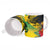 Personalized Jamaica Crocodile Ceramic Mug Tropical Flowers Grunge Flag - Wonder Print Shop