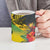 Personalized Jamaica Crocodile Ceramic Mug Tropical Flowers Grunge Flag - Wonder Print Shop