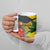 Personalized Jamaica Crocodile Ceramic Mug Tropical Flowers Grunge Flag - Wonder Print Shop