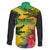 Personalized Jamaica Crocodile Family Matching Puletasi and Hawaiian Shirt Tropical Flowers Grunge Flag - Wonder Print Shop