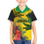 Personalized Jamaica Crocodile Family Matching Puletasi and Hawaiian Shirt Tropical Flowers Grunge Flag - Wonder Print Shop