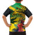Personalized Jamaica Crocodile Family Matching Short Sleeve Bodycon Dress and Hawaiian Shirt Tropical Flowers Grunge Flag - Wonder Print Shop
