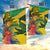 Personalized Jamaica Crocodile Garden Flag Tropical Flowers Grunge Flag - Wonder Print Shop