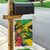 Personalized Jamaica Crocodile Garden Flag Tropical Flowers Grunge Flag - Wonder Print Shop
