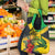 Personalized Jamaica Crocodile Grocery Bag Tropical Flowers Grunge Flag - Wonder Print Shop
