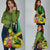 Personalized Jamaica Crocodile Grocery Bag Tropical Flowers Grunge Flag - Wonder Print Shop