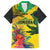 Personalized Jamaica Crocodile Hawaiian Shirt Tropical Flowers Grunge Flag - Wonder Print Shop