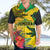 Personalized Jamaica Crocodile Hawaiian Shirt Tropical Flowers Grunge Flag - Wonder Print Shop
