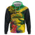 Personalized Jamaica Crocodile Hoodie Tropical Flowers Grunge Flag - Wonder Print Shop
