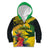 Personalized Jamaica Crocodile Kid Hoodie Tropical Flowers Grunge Flag - Wonder Print Shop