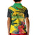 Personalized Jamaica Crocodile Kid Polo Shirt Tropical Flowers Grunge Flag - Wonder Print Shop