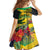 Personalized Jamaica Crocodile Kid Short Sleeve Dress Tropical Flowers Grunge Flag - Wonder Print Shop