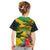 Personalized Jamaica Crocodile Kid T Shirt Tropical Flowers Grunge Flag - Wonder Print Shop