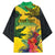 Personalized Jamaica Crocodile Kimono Tropical Flowers Grunge Flag - Wonder Print Shop