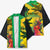 Personalized Jamaica Crocodile Kimono Tropical Flowers Grunge Flag - Wonder Print Shop