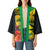 Personalized Jamaica Crocodile Kimono Tropical Flowers Grunge Flag - Wonder Print Shop
