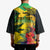 Personalized Jamaica Crocodile Kimono Tropical Flowers Grunge Flag - Wonder Print Shop