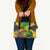 Personalized Jamaica Crocodile Leather Bag Tropical Flowers Grunge Flag - Wonder Print Shop
