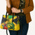 Personalized Jamaica Crocodile Leather Bag Tropical Flowers Grunge Flag - Wonder Print Shop