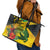 Personalized Jamaica Crocodile Leather Tote Bag Tropical Flowers Grunge Flag - Wonder Print Shop