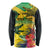 Personalized Jamaica Crocodile Long Sleeve Shirt Tropical Flowers Grunge Flag - Wonder Print Shop