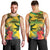 Personalized Jamaica Crocodile Men Tank Top Tropical Flowers Grunge Flag - Wonder Print Shop