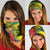 Personalized Jamaica Crocodile Neck Gaiter Tropical Flowers Grunge Flag - Wonder Print Shop