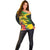 Personalized Jamaica Crocodile Off Shoulder Sweater Tropical Flowers Grunge Flag - Wonder Print Shop