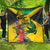 Personalized Jamaica Crocodile Quilt Tropical Flowers Grunge Flag - Wonder Print Shop