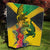 Personalized Jamaica Crocodile Quilt Tropical Flowers Grunge Flag - Wonder Print Shop