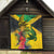 Personalized Jamaica Crocodile Quilt Tropical Flowers Grunge Flag - Wonder Print Shop