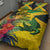Personalized Jamaica Crocodile Quilt Bed Set Tropical Flowers Grunge Flag - Wonder Print Shop