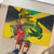 Personalized Jamaica Crocodile Rubber Doormat Tropical Flowers Grunge Flag - Wonder Print Shop