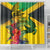 Personalized Jamaica Crocodile Shower Curtain Tropical Flowers Grunge Flag - Wonder Print Shop