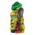 Personalized Jamaica Crocodile Sleeveless Hoodie Tropical Flowers Grunge Flag - Wonder Print Shop