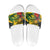 Personalized Jamaica Crocodile Slide Sandals Tropical Flowers Grunge Flag - Wonder Print Shop