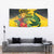 Personalized Jamaica Crocodile Tapestry Tropical Flowers Grunge Flag - Wonder Print Shop
