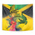 Personalized Jamaica Crocodile Tapestry Tropical Flowers Grunge Flag - Wonder Print Shop