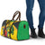 Personalized Jamaica Crocodile Travel Bag Tropical Flowers Grunge Flag - Wonder Print Shop