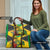 Personalized Jamaica Crocodile Travel Bag Tropical Flowers Grunge Flag - Wonder Print Shop